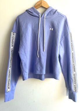 Activewear Under Armour Lavender Hoodie with Branded Sleeve Tape - Women's